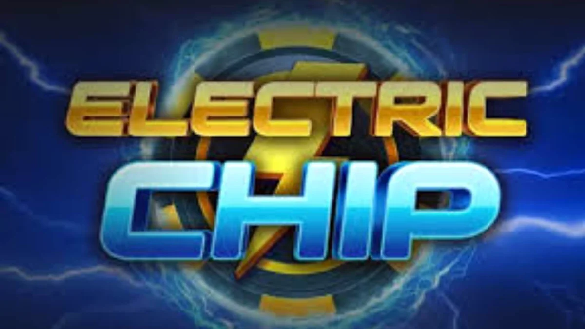 Electric Chip slot neon theme with lightning effects