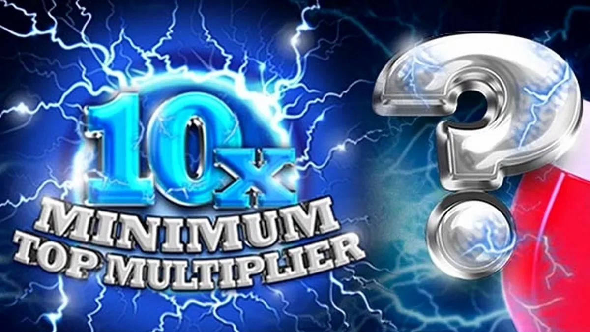 Tampilan antarmuka permainan slot 10x Minimum Top Multiplier